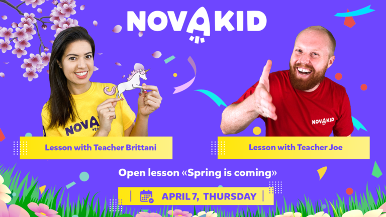 Spring is coming!نوفاكيد تدعو الأطفال لحضور دروس اللغة الإنجليزية المفتوحة
