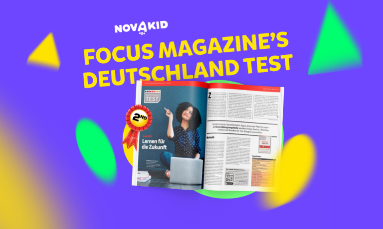 Novakid auf Platz 2 der Online-Lernplattformen für Kinder