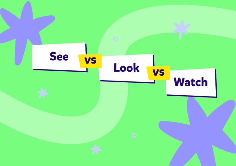 La mejor guía para entender see, look at y watch en inglés