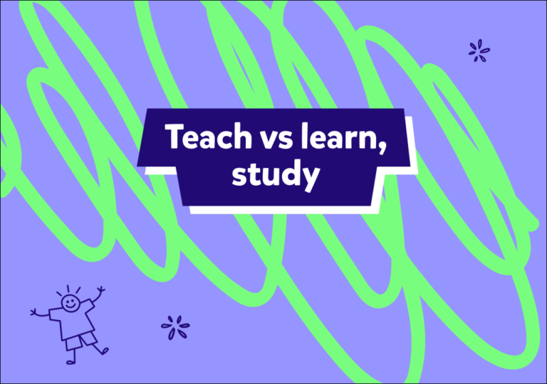 Uczyć po angielsku, czyli różnice między learn, teach i study 